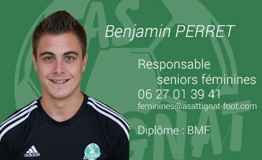 Benjamin PERRET - Responsable seniors féminines