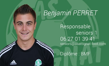 Benjamin PERRET - Responsable seniors