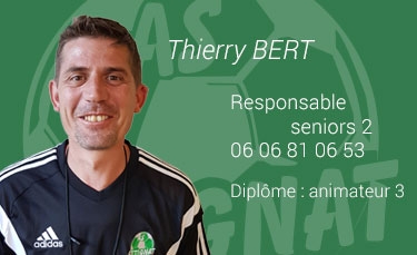 Thierry BERT - Responsable seniors 2