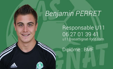 Benjamin PERRET - Responsable U11
