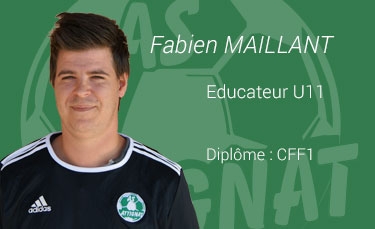 Fabien MAILLANT - Educateur U11