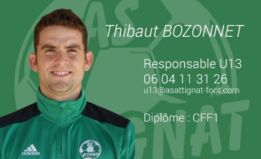 Thibaut BOZONNET - Responsable U13