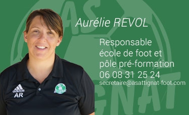Aurélie REVOL - Responsable école de foot et pôle pré-formation