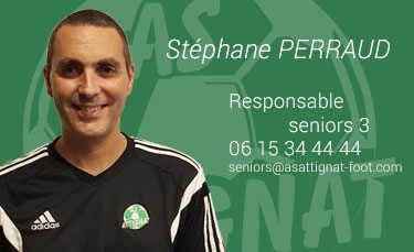 Stéphane PERRAUD - Responsable seniors 3
