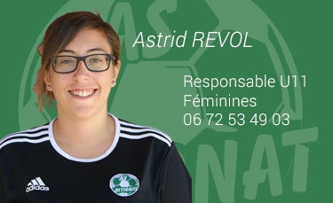 Astrid REVOL - Responsable U11 Féminines