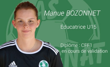 Emmanuelle BOZONNET - Educatrice U15