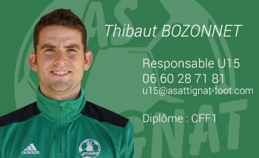 Thibaut BOZONNET - Responsable U15