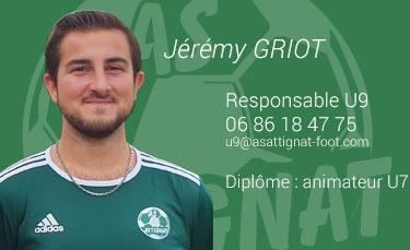 Jérémy GRIOT - Responsable U9