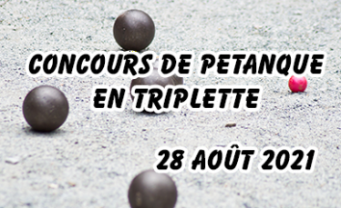 Concours de pétanque du 28 août 2021